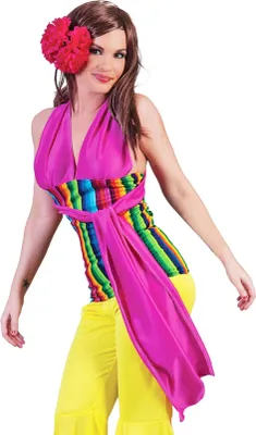 Produktbild von Disco Party Neckholder Top "Rainbow" | Mehrfarbig