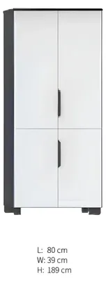 Immagine prodotto di Mobili da studio Armadio bianco e nero Mobili da ufficio Credenza moderna