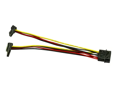 Produktbild von Inter-Tech 88885307, 0,15 m, Molex (4-pin), 2 x SATA 15-Pin, Männlich, Weiblich, Gerade
