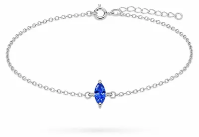 Produktbild von Fußkette Fußkettchen Zirkonia 925 Silber Damen verstellbar