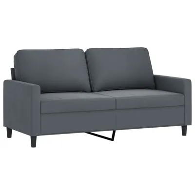 Immagine prodotto di vidaXL Divano a 2 posti in velluto grigio scuro 140 cm