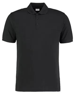 Produktbild von Kustom Kit Slim Fit Herren Polo-Shirt, Kurzarm FK445 (XL) (Schwarz)