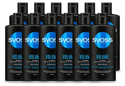 Zdjęcie produktu dla 12 sztuk szamponu Syoss Volume - 440 ml - Opakowanie ekonomiczne