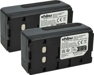 Produktbild von vhbw 2x Akku kompatibel mit Sony CCD-F150, CCD-F250E, CCD-F250, CCD-F288BR, CCD-F280, CCD-F300, CCD-F32, CCD-F302 Kamera (4200 mAh, 6 V, NiMH)
