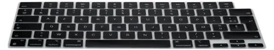 Produktbild von kwmobile Silikon Tastaturschutz AZERTY (Frankreich, Belgien) kompatibel mit Apple MacBook Pro 14 M5 2026 A3426 - in Schwarz
