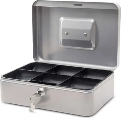 Produktbild von MAUL Geldkassette Muldeneinsatz 19 x 25 x 9 cm silber