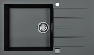 Obrázek produktu pro ALVEUS CZ Alveus CADIT 40 černý 91 + pop up sifon 860x500x200 mm
