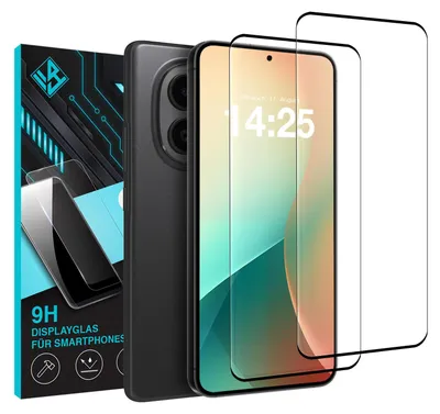 Produktbild von 2x 9H 3D Schutzglas Displayschutzfolie für Xiaomi Redmi Note 15 / 15 5G Displayglas Fullcover Displayschutz Glas Panzerfolie 3D Schutzglasfolie