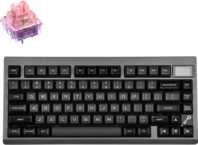 Image de EPOMAKER TH80 PRO V2 Clavier mécanique avec écran RGB. Clavier de jeu Gasket Bluetooth/2,4 GHz/USB-C, Flamingo Switch
