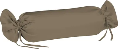 Produktbild von Fleuresse Mako-Satin-Kissenbezug uni colours, Farbe espresso 8031
