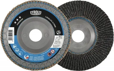 Produktbild von TYROLIT Lamellenschleifscheibe V2A 125 mm K 40