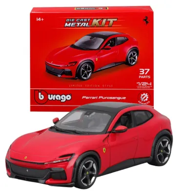 Ferrari Purosangue Modellbausatz 1:24, 37 Teile, Metall, Rot