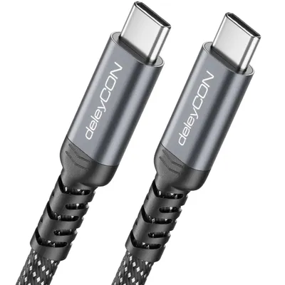Obrázok produktu pre 1,5 metrový USB-C kábel, 40 Gbps, 240W, USB 4.0, nabíjací a dátový kábel