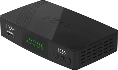 Produktbild von i-ZAP T366, Kabel, HD, DVB-T, DVB-T2, 10 Bit, HEVC, Schwarz