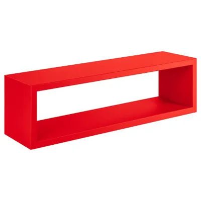 Produktbild von Rechteckiges Wandregal Cube im modernen Design, Regolo Regal - Rot