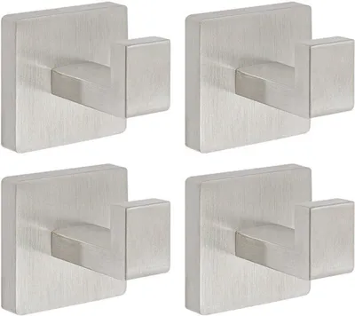 Immagine prodotto di Set di accessori per il bagno - Argento - 10 pezzi - Acciaio inossidabile - Montaggio a parete