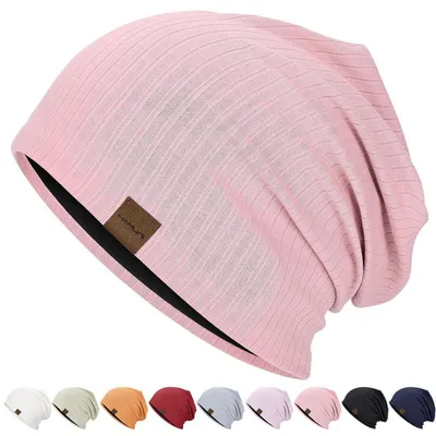 Produktbild von Slouchy Beanie Mütze Korallenpulver Einheitsgröße für Damen und Herren