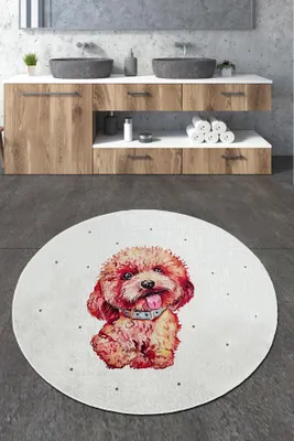 Obrázek produktu pro Mijolnir, Teriér- CHL4787, Barevné, Koupelnové předložky, 700 gr/m², 100% POLYESTER