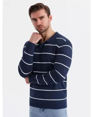 Obrázok produktu pre Ombre Clothing Pánske tričko s dlhým rukávom Kalila navy M