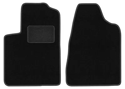 Produktbild von Velours-Fußmatten Vorne passend für Chrysler Sebring II (Limousine, Bj. 2003-2007) –  schwarz, passgenau, mit Befestigungen set 2 Stk. - STANDARD