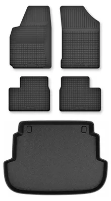Immagine prodotto di Tappetini a vasca + bagagliaio per Toyota Corolla E12/E13 2002-2007 5 pezzi – Wielganizator Semi-Universal