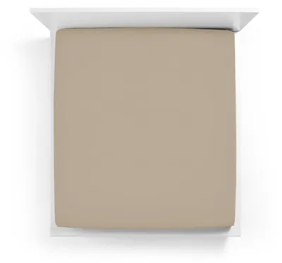 Produktbild von Spannbettlaken Bella Donna Jersey La Piccola 180x210-220 cm Farbe Champagner