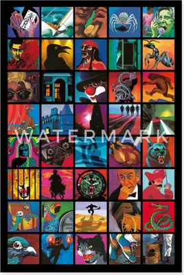Produktbild von Spreadshirt Die Drei Fragezeichen Covermotive Wandbild Poster 40x60 cm, One size, Weiß