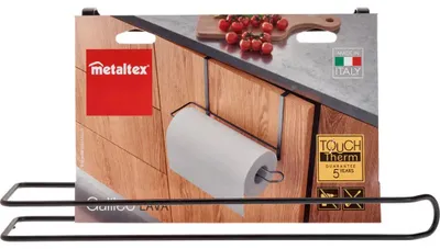 Zdjęcie produktu dla Metaltex Galileo Keukenrolhouder 34x10x18 cm Zwart
