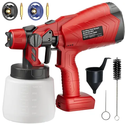 Imagen del producto de Sistema de pintura a presión inalámbrico para batería de 18V, con un depósito de 1 litro