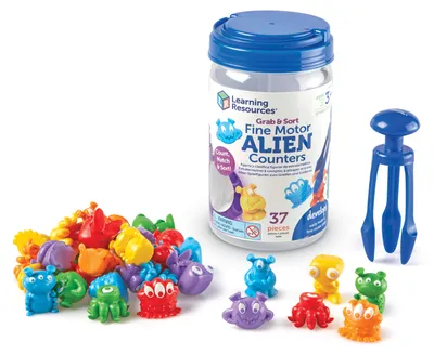 Produktbild von Learning Resources Lernspielzeug - Feinmotorik Alien Zählfiguren Set