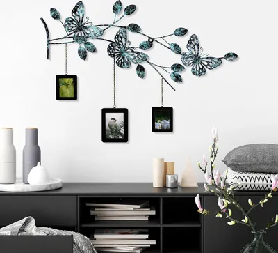 Image de Wallity, Dalvere 3, Accessoire mural décoratif en métal, 100 % METAL, multicolore, 93 x 65 x 4 cm