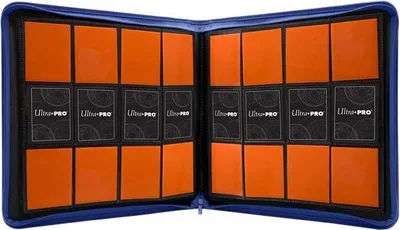 Obrázok produktu pre UP Album PRO Binder Zippered na 480 ks karriet, modrý na zips