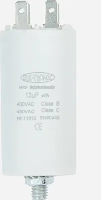 Produktbild von MKP Motorkondensator, Arbeitskondensator Anlaufkondensator Kondensator 450V - Anschluss: Stecker - Wert: 12 µF