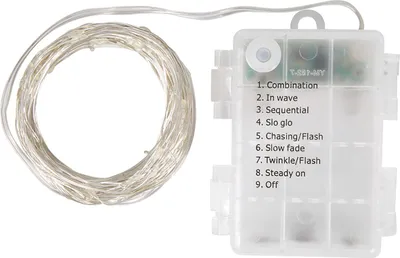Produktbild von 19.9ft LED Wasserdicht Niederspannung USB Kupferdraht String Fairy Light Lampen Strip mit FernbedienungBlau 6m/19.9ft