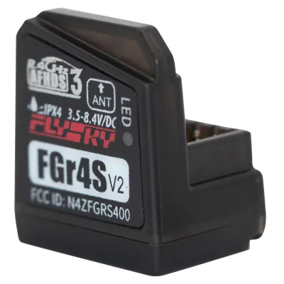 Zdjęcie produktu dla Odbiornik Flysky FGR4S V2 AFHDS 3 ze zintegrowaną pojedynczą anteną, dwukierunkowym wyjściem PWM/PPM/IBUS dla nadajnika Flysky NB4 PL18 RC