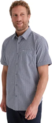 Produktbild von Stooker Men HUDSON Herren Kurzarm-Hemd Regular Fit XXL check sky grey