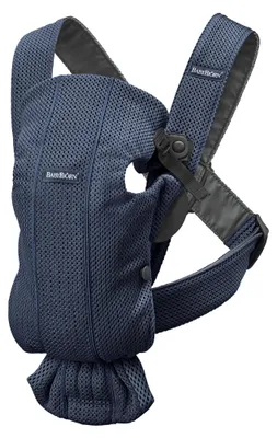 Produktbild von BabyBjorn 021008, Weiche Babytrage, Junge/Mädchen, 4,5 kg, Navy, Baumwolle, Elasthan, Stoff, Polyester