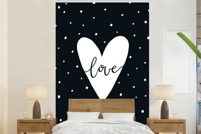Produktbild von MuchoWow® Fototapete für Wohnzimmer oder Schlafzimmer Wandtapete Vinyl Motivtapete Zitat - Liebe - Kind - Jungen - Mädchen - Baby - 170x260 cm - Kindertapete - Wohnzimmertapete