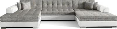 Produktbild von Wohnlandschaft U-Form Vera XXL Sofa mit Schlaffunktion Farbe Berlin 01/ Soft 17