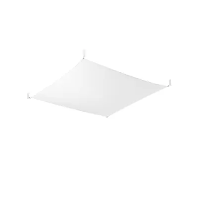 Produktbild von Deckenleuchte LUNA 2 weiß 4xG13 8,5W Stoff 15x105x105cm Sollux Lighting