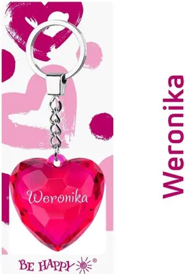 Zdjęcie produktu dla Brelok serce Weronika - Be-Happy Gifts