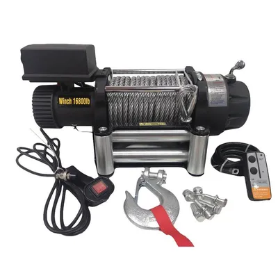 Produktbild von Varan Motors - SC16-8X-2 Elektrowinde 12V 7620KG 4500W, Seilwinde Länge 26m Ø11mm