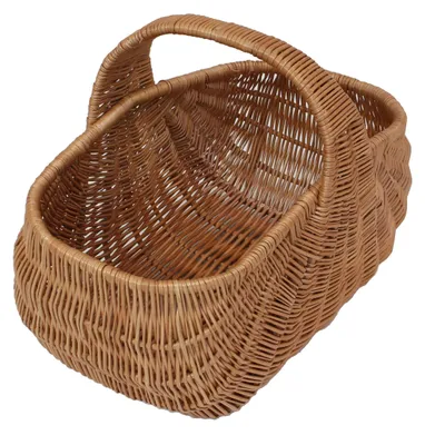Produktbild von Großer Einkaufskorb Muschel Weide braun 50x32cm