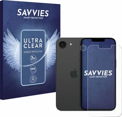 Produktbild von 18x Für Apple iPhone 16e / 17e Schutzfolie Savvies Displayschutz Display Schutz Folie Klar Transparent