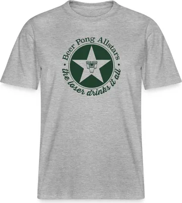 Produktbild von Spreadshirt Beer Pong Allstars Party Enthusiast Design Stanley/Stella Uni Bio T-Shirt, XS, Grau meliert