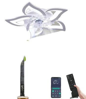 Obrázok produktu pre Stropný ventilátor, diaľkové ovládanie, nastaviteľné osvetlenie, biela farba