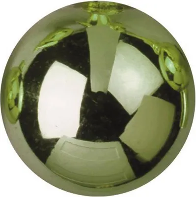 Produktbild von INNA-Glas Weihnachtskugel Fabiana, 48 Stück, glänzend hellgrün, Ø3,5cm - christbaumkugel