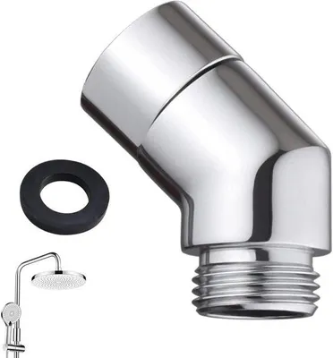 Produktbild von Handdouche-adapter für flexible Duschschlauch, drehbar und einstellbar mit Gummiabdichtung