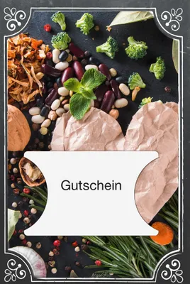 Produktbild von Gutschein - Glückwunschkarte im Format 11,5 x 17 cm mit Umschlag