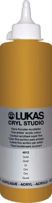 Produktbild von Lukas Cryl Studio Plastic Bottle Acrylfarbe Gold 500 ml 1 stk